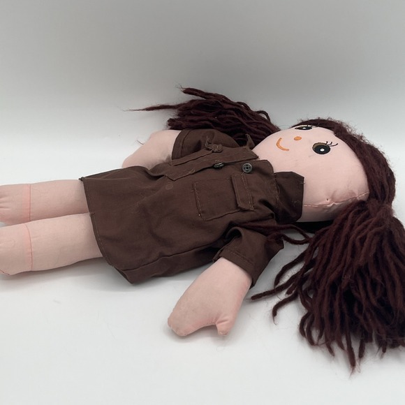Vintage 90s Girl Guides Canada Brownie Plush Doll Brunette Stuffed Toy READ - Picture 5 of 16